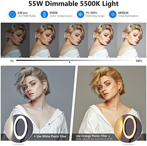 18 inch 55w dimmable ring light — photo 3