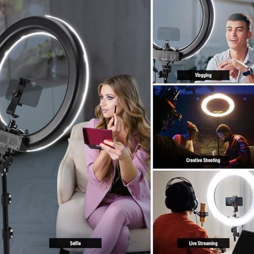 18 inch ring light with tripod stand — photo 5