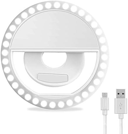 White portable phone fill light