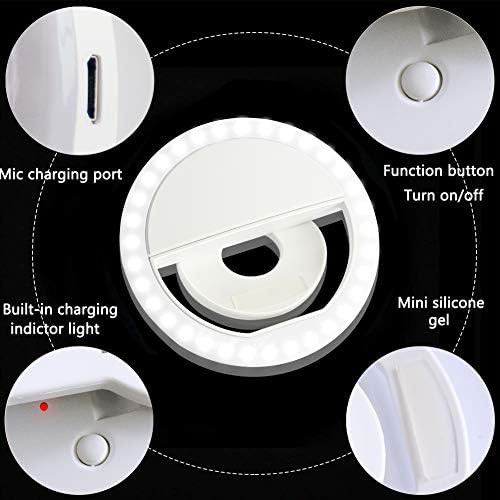 White portable phone fill light — photo 3