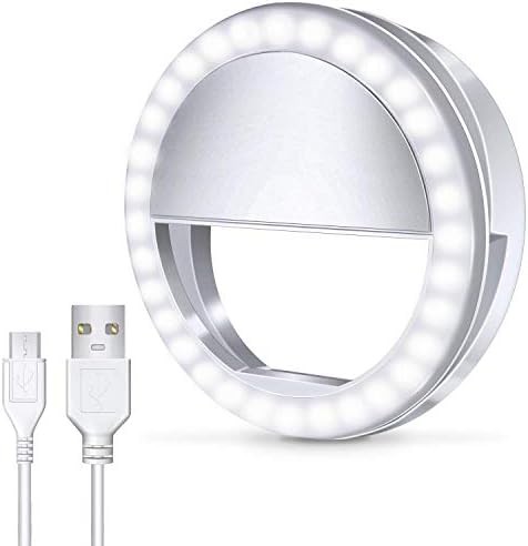 White rechargeable 36 LED phone light