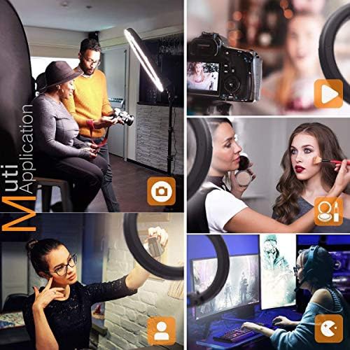 Large bi-color ring light with LCD display — photo 4