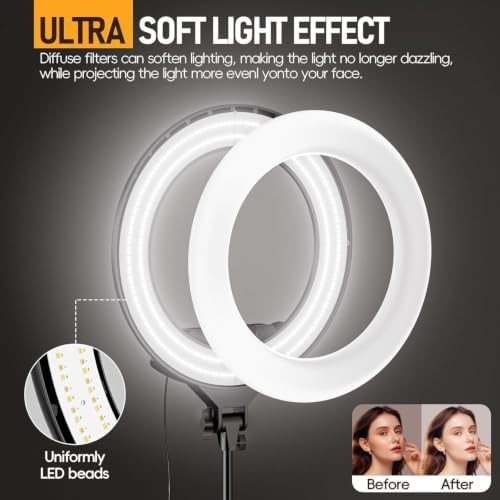Large 18 in photography ring light kit — photo 4