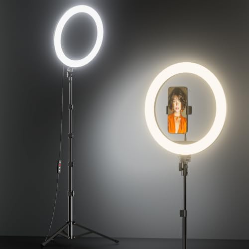 Twelve inch ring light with remote