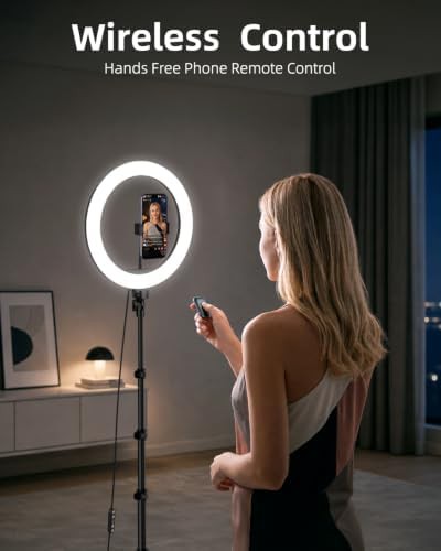 Twelve inch ring light with remote — photo 3