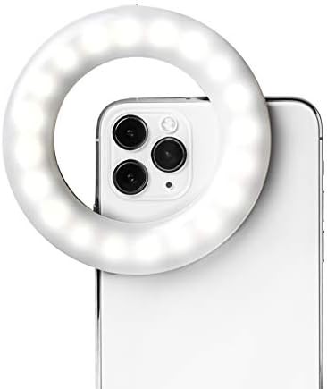 Rechargeable clip on light for phones