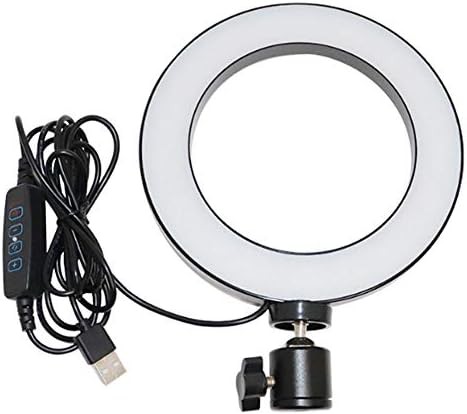Small ring light with hot shoe adapter