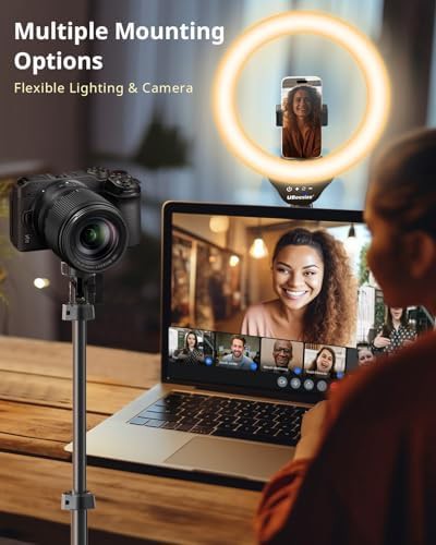 Twelve inch ring light with remote and tripod — photo 3