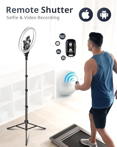 Twelve inch ring light with remote and tripod — photo 5