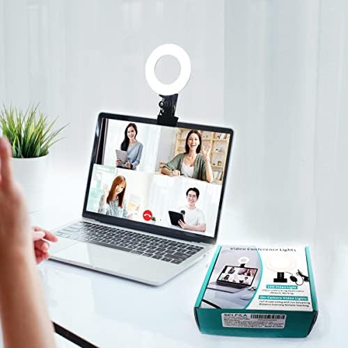 Portable clip on light for laptop monitors