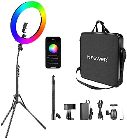18 inch rgb ring light with 9 scene effects