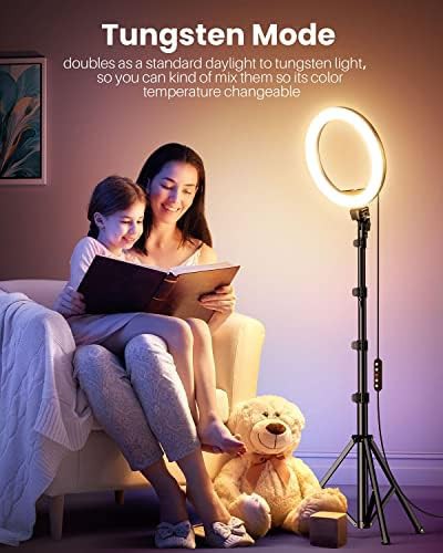 Twelve inch ring light with dual phone holders — photo 5