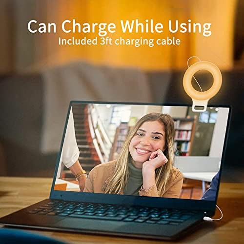 Rechargeable clip on selfie light for phones — photo 5