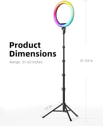 Twelve inch RGB ring light kit — photo 5