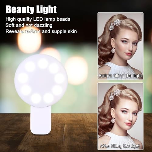 White rechargeable pocket clip light — photo 5