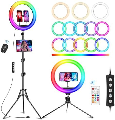 Twelve inch RGB light with two stands