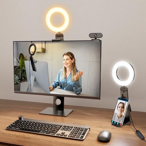 Five inch desktop webcam light