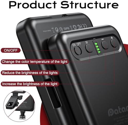 Black rechargeable soft selfie light — photo 4