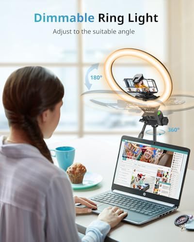 Twelve inch RGB ring light with tripod stand — photo 5