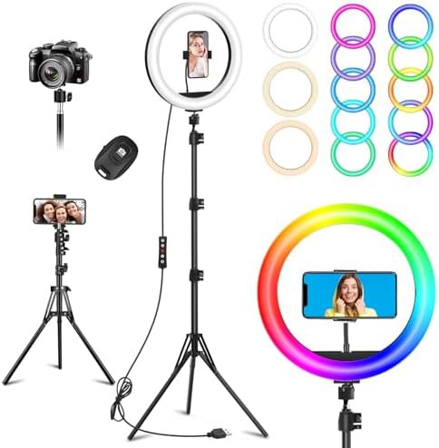 10.3 in selfie ring light with rgb mode