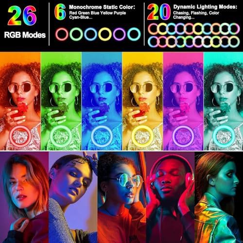 10.3 in selfie ring light with rgb mode — photo 3