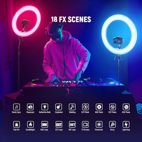 18 inch rgb18 ii ring light with tripod — photo 4