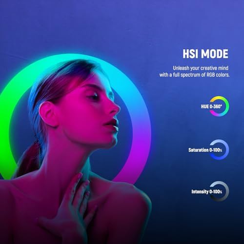 19 inch rgb ring light with app control — photo 3