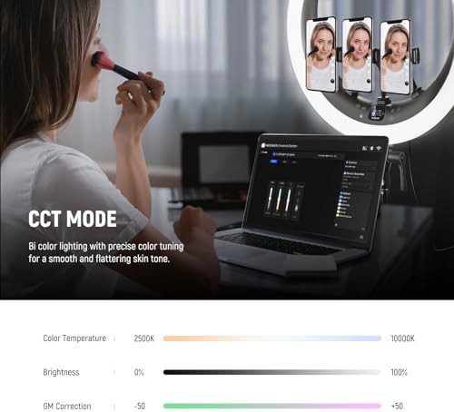19 inch rgb ring light with app control — photo 4
