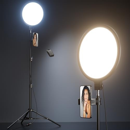 Ten inch full screen light for video calls