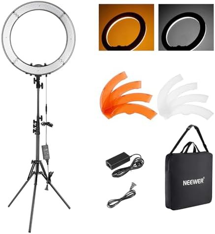 Neewer 18 inch ring light with tripod stand