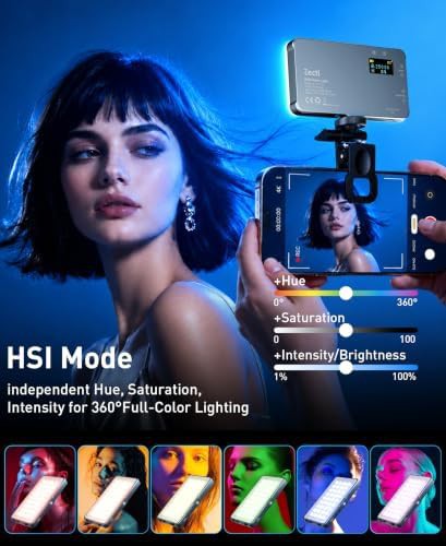 Selfie camera phone light with metal hotshoe — photo 4