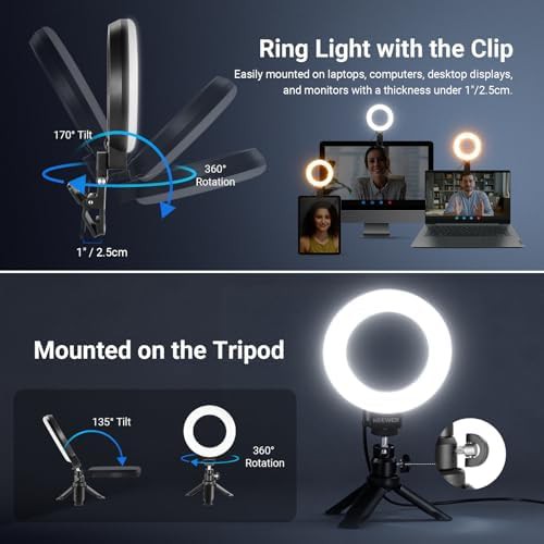 Basic 5 inch clip on ring light — photo 4