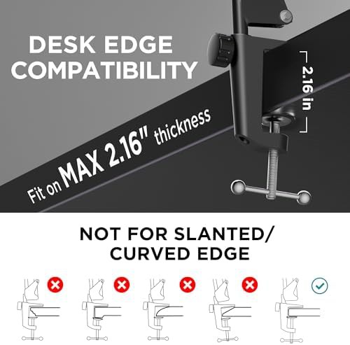 Overhead phone mount ring light with desk stand — photo 4