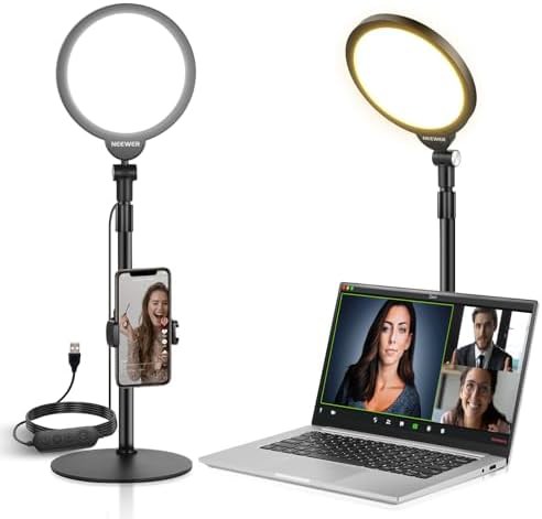 Basics 7 inch desk ring light