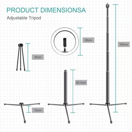 Ten inch ring light with sixty inch tripod — photo 4