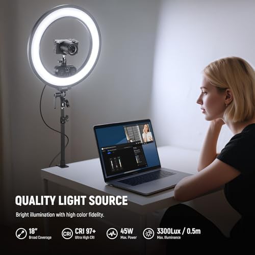 Edge lit 18 in desk ring light kit — photo 3