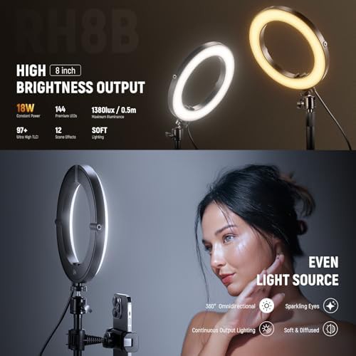 High power 8 in circle desk light — photo 3
