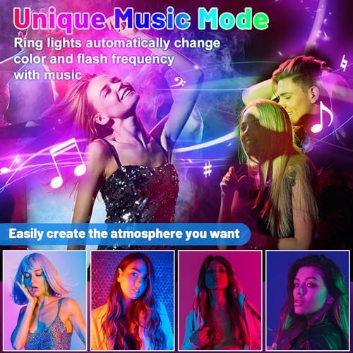 Large ring light with music sync mode — photo 3