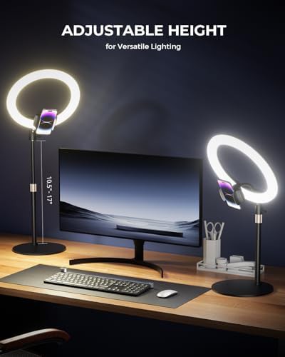 Twelve inch studio ring light with phone holder — photo 3