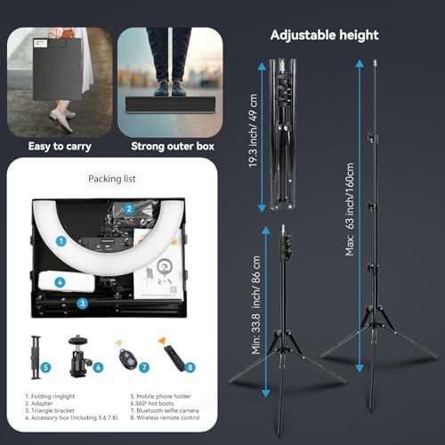 Black eighteen inch dimmable LED light — photo 4