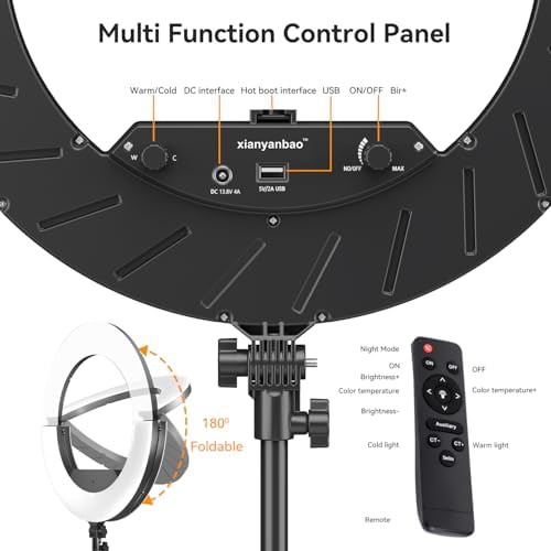Black eighteen inch dimmable LED light — photo 5