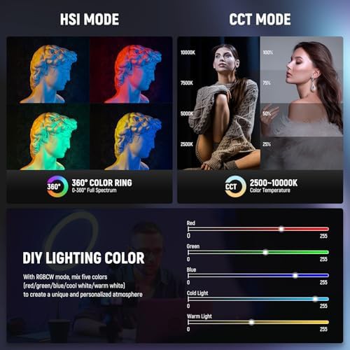 12 inch rgb ring light with tripod stand — photo 4