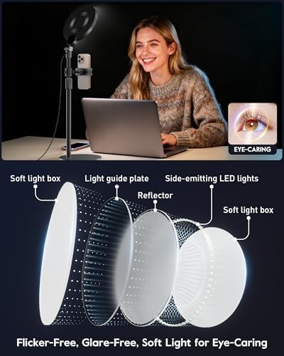 Desk ring light with high cri for video calls — photo 4