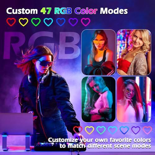 Heart shaped RGB desktop ring light — photo 4
