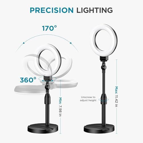 60 LED desk ring light for streaming — photo 4