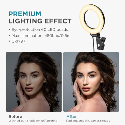 60 LED ring light for computer video calls — photo 3