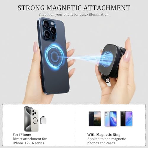 Rechargeable magnetic fill light for iPhone — photo 3