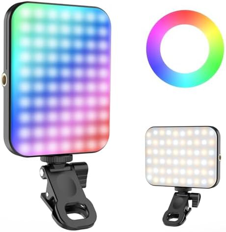 Magnetic RGB rechargeable phone fill light