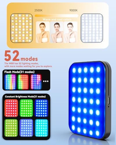 Magnetic RGB rechargeable phone fill light — photo 3