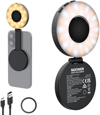 Entry level magnetic phone ring light